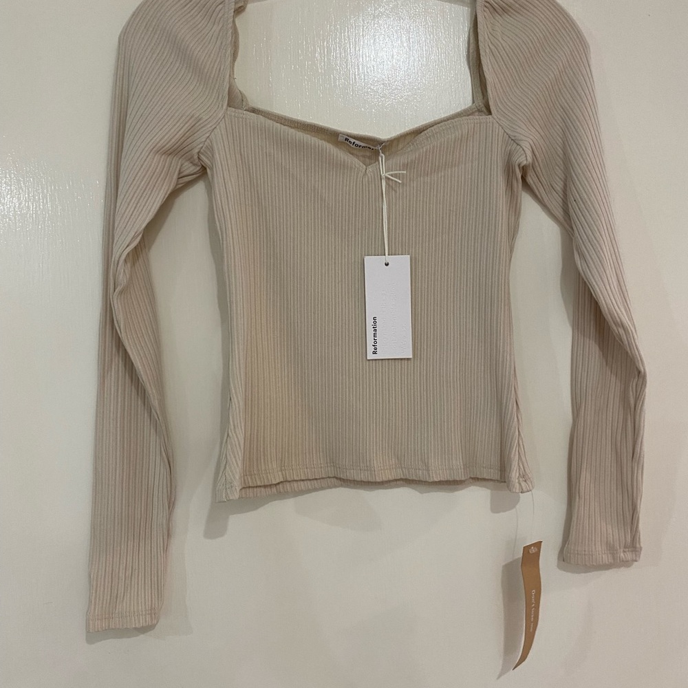 Reformation October Knit Top Size S